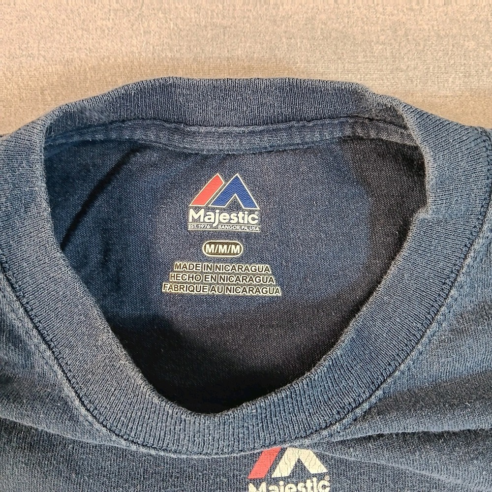 Atlanta Braves M Majestic T-shirt Turner Field Final Season Commemorative MLB - Picture 3 of 5